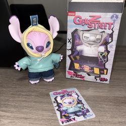 Authentic Miniso Disney Stitch Gen Z Street Box Plush Pendant - Funky