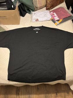 Palm Angels Mens Size XXL Black Logo Tee 