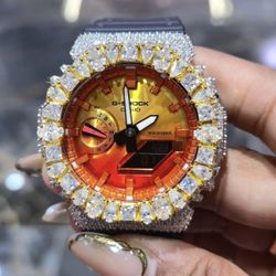 800 Negotiate Price, Iced Out G Shock 