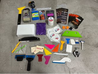 Tint rolls, tools, peel board
