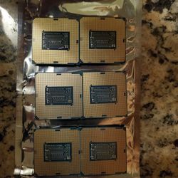 Lot Of 6- Intel  i5-8500, 6 Core, 8th Gen,  CPU 3.00GHz LGA1151 SR3XE