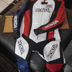 Motorcycle Racing Leathers - Honda 