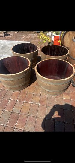 Wine Barrel Planters
