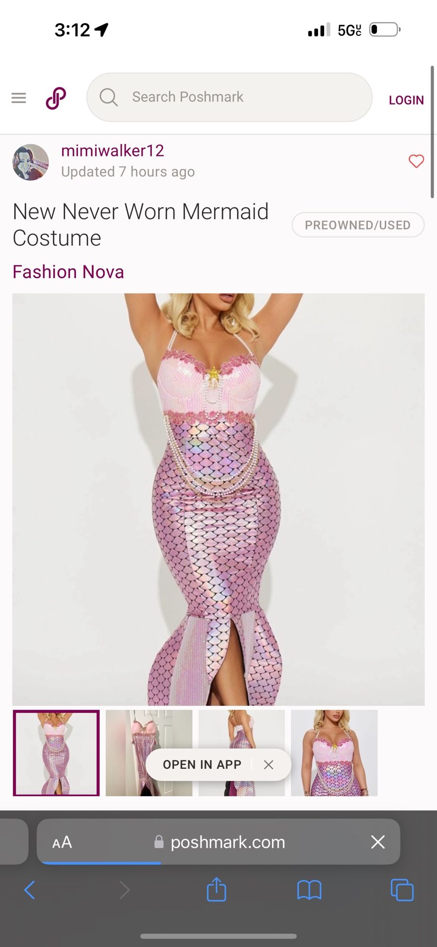 Fashion Nova Women’s Mermaid Dress