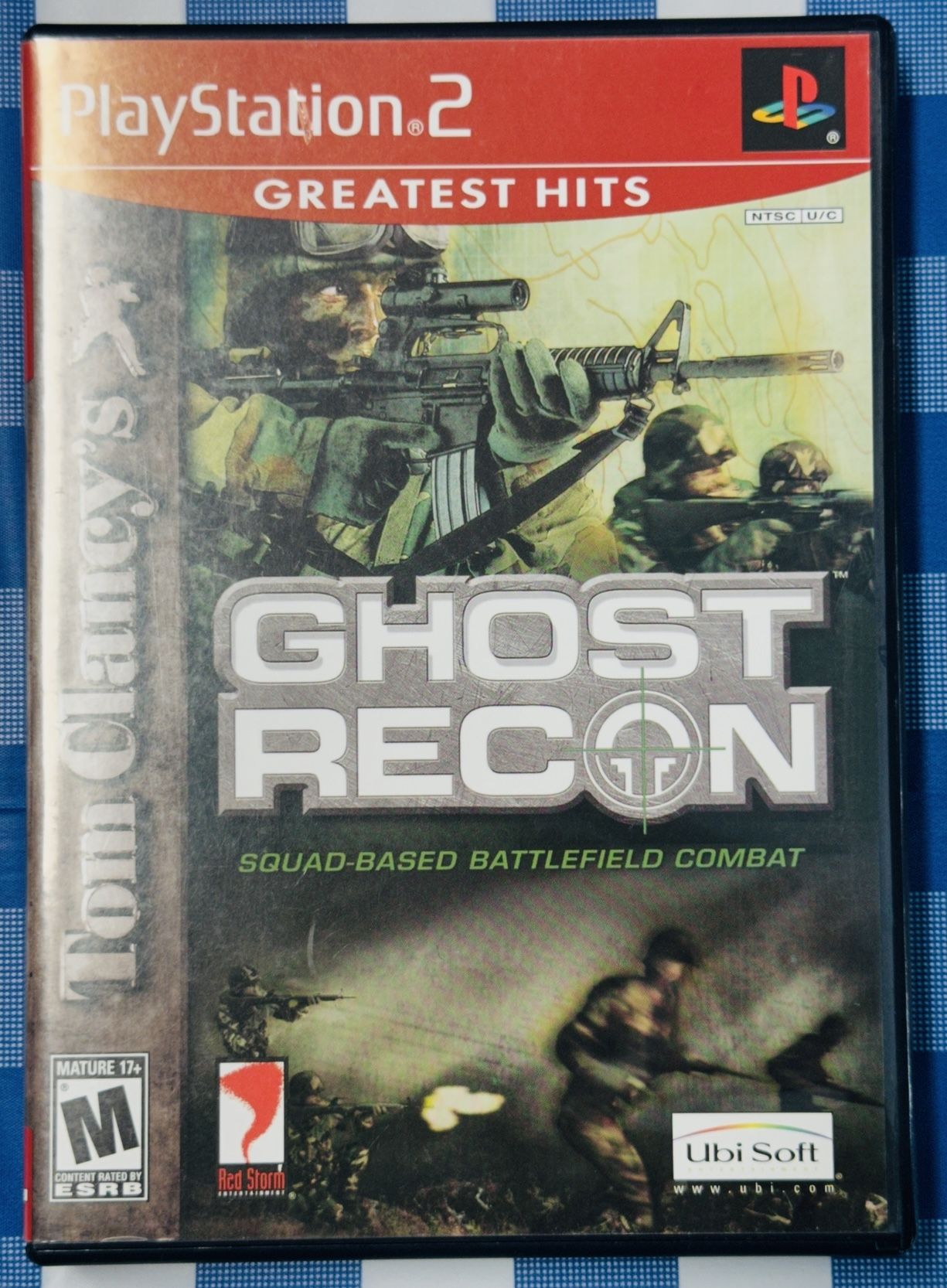 PS2 Tom Clancy's Ghost Recon, Sony PlayStation 2, 2002, With Case/Manual