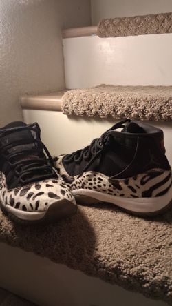 Jordan 11 zebra print