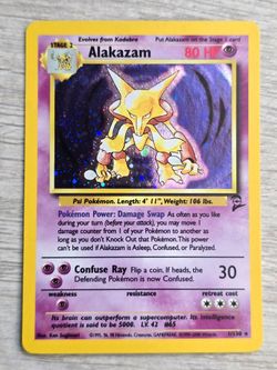 Alakazam Holo #001/130 — Pokémon Base Set 2 — 2000