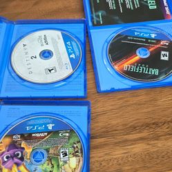 Switch and Playstation games