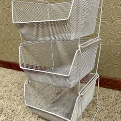 3 Tier Wire Storage Basket