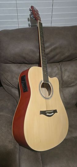 VANGOA ACOUSTIC ELECTRIC GUITAR $99 OBO