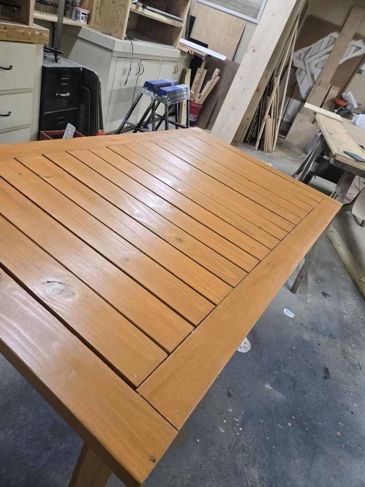 Handmade Wooden Patio Table