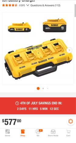 DeWalt 4 port charger