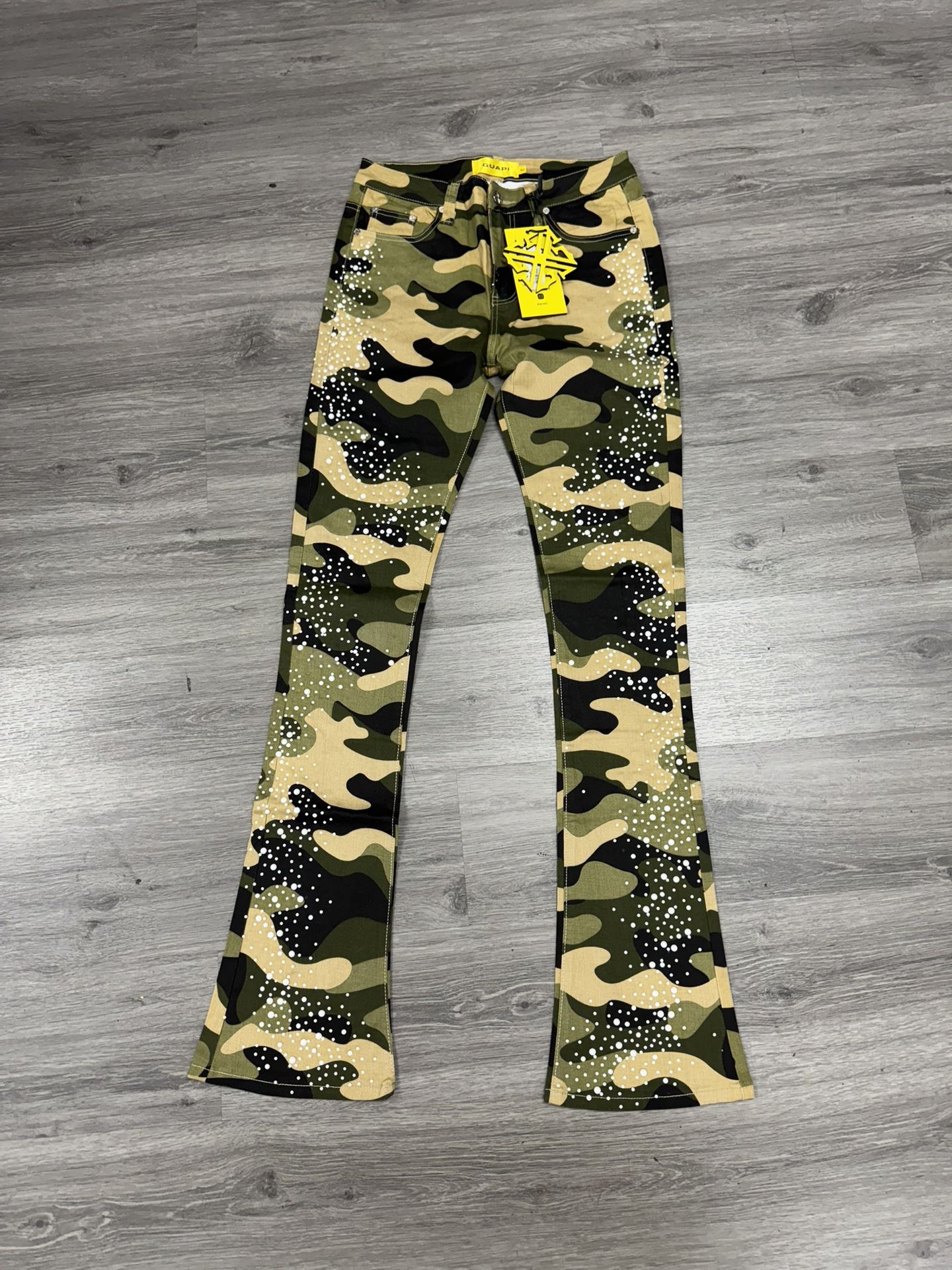 Mens Guapi Jeans Hombre Pantalon Brillo