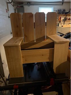Cedar fence planter box