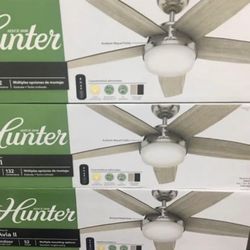 Hunter Avia II LED 52" Ceiling Fan with remote control