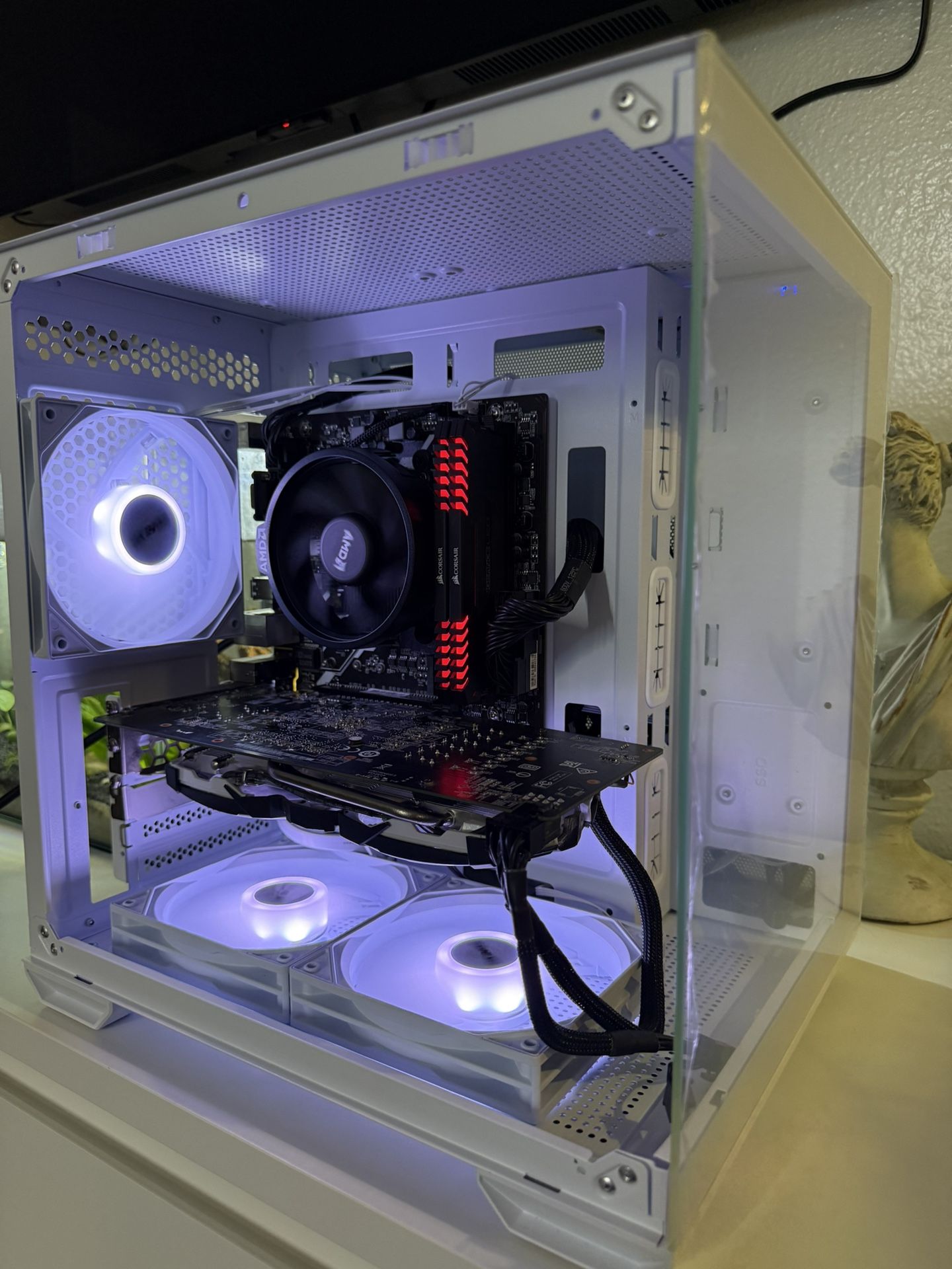 White Gaming Pc Computer Desktop