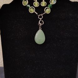 Handmade Bracelet With Charm And Matching Earrings 