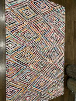 New Wayfair 5’ x 8’ Hand-Tufted Geometric Area Rug