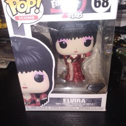Brand New Elvira 40 Years Diamond Collection Red Glitter Dress #68 Funko Pop 