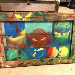 Unique Wood Art Made Out Of Slats