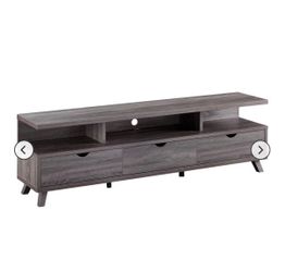 71” Grey TV Stand/Entertainment