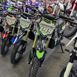 New Electric Dirtbikes All Sizes Starting $899