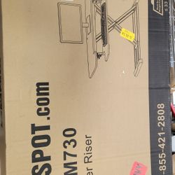 New Flexispot black alloveriser height adjustable  desk converter 