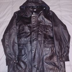 Men's Vintage Leather Coat