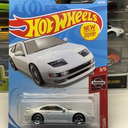 🇯🇵 Hot Wheels 2017 - White Nissan 300ZX TWIN TURBO T-Top - Nissan 110/250 - 1:64