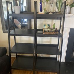Pair Of Black Shelves Purchased From Amazon 