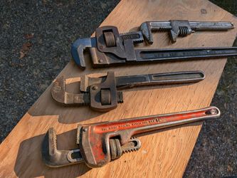 Vintage Pipe Wrench Lot – RIDGID/Ridge Tool, Oswego & Others