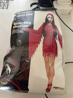 Spirit Halloween Adult Glitter Bling Ghostface Costume