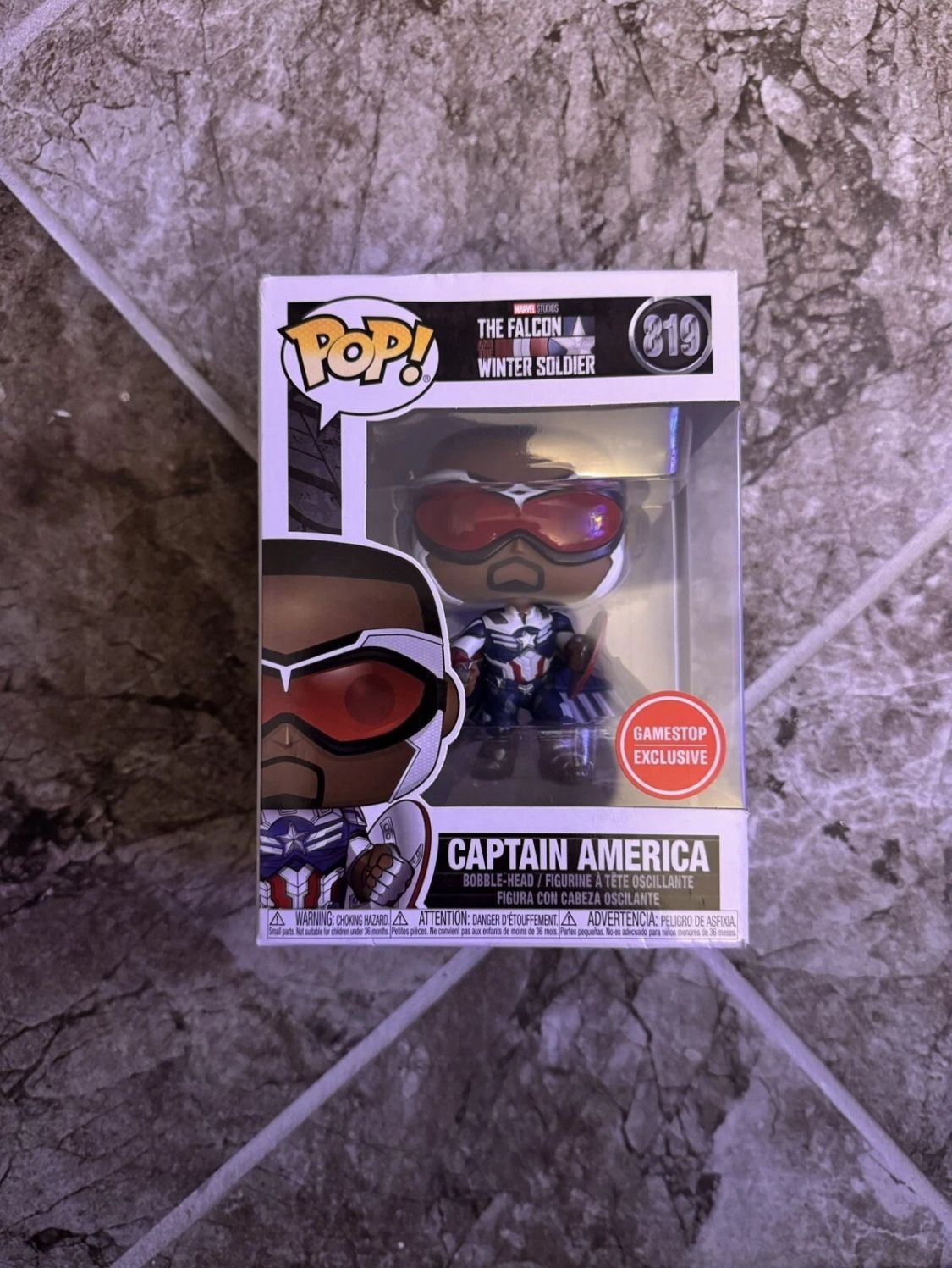 Funko POP Marvel The Falcon & The Winter Soldier Captain America Vinyl #819