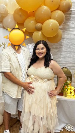 Beige Tulle Dress (used 1x)