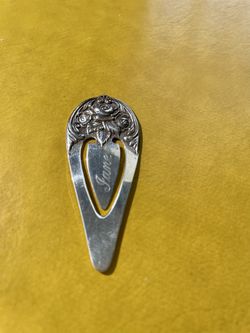 Vintage Antique Sterling Silver Bookmark