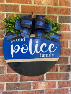 Police Door Sign