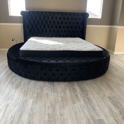 New In Box King Bed Frame With Mattress (Read Description Below)
