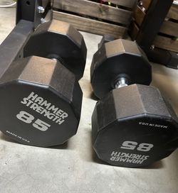 85 Lb Urethane Dumbbells - Hammer Strength