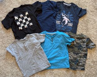 Set of 6 boys Shirts size 6/7