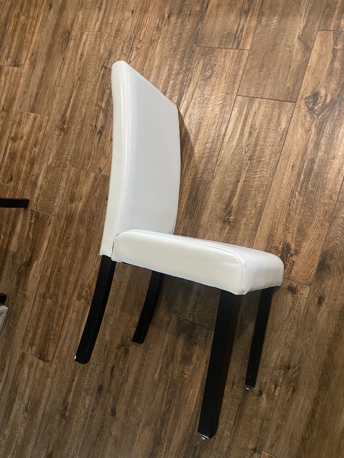 White Padded Dining Chairs