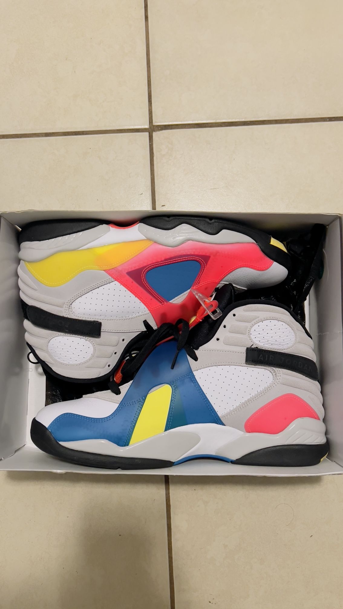 Nike Air Jordan Retro 8 Multi Color Size 11.5
