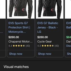 EVS Sports G7 Motorcycle gear 