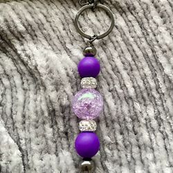 Handmade Beaded Keychain, Valentine’s Day Gift