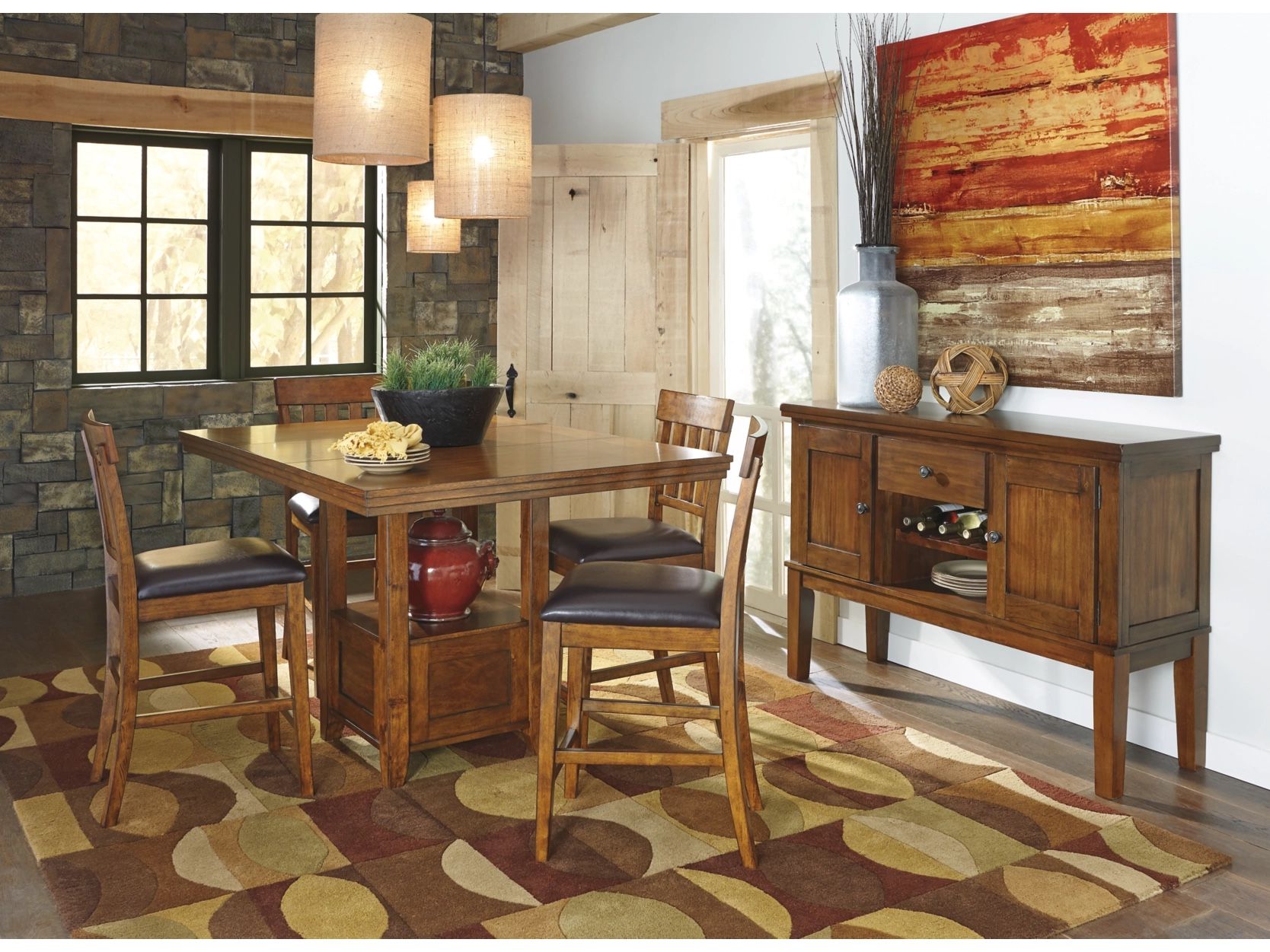 Ralene 5 Piece Dining Set With Expandable Table