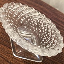 4 Vintage Depression Glass MISS AMERICA  Salt Dip Dish or Individual Nut Dish. 