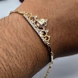 14kt Gold 15 Bracelet Pulsera De 15 Quinceañera Oro 14kt