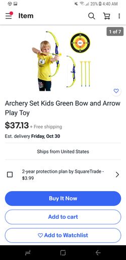 New with extra 3 free arrows kids bow and arrow toy game