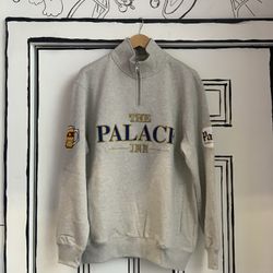 Palace Pub Grub Funnel Neck Grey