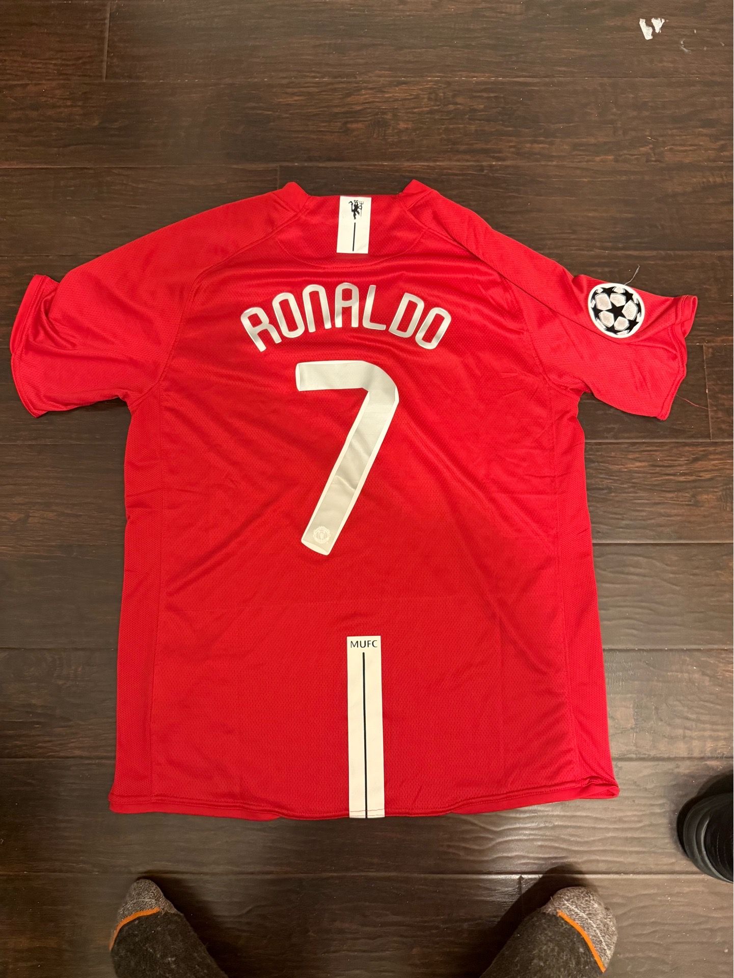 Man. Utd Home 07/08 Retro Jersey Ronaldo #7 XL