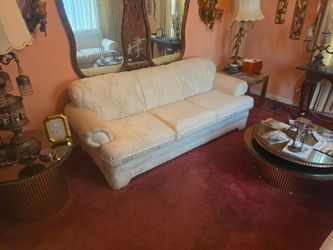 All white antic Sofa